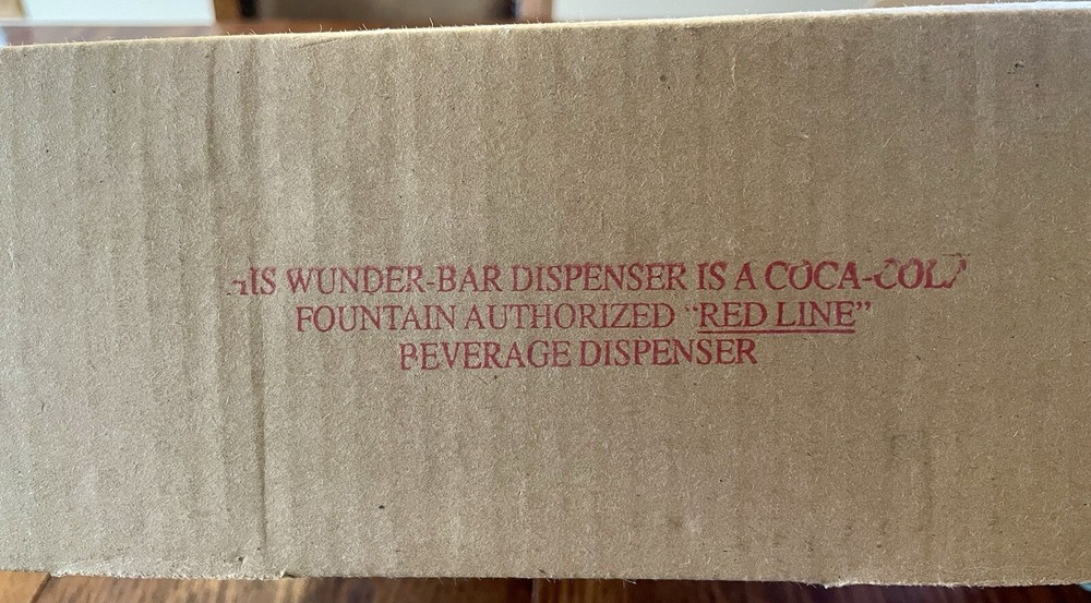 COCO COLA WUNDER-BAR DISPENSING SYSTEMS