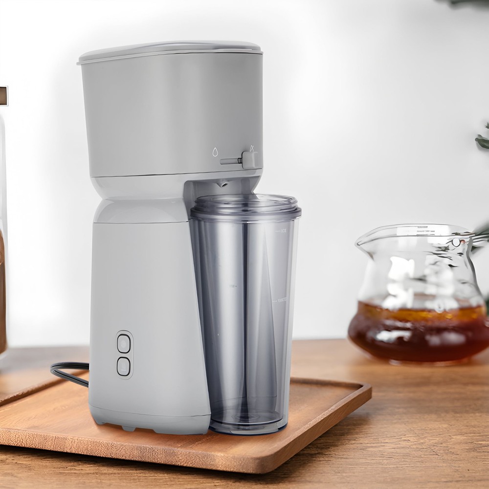 Single Serve Iced Coffee Maker Soft Silver
