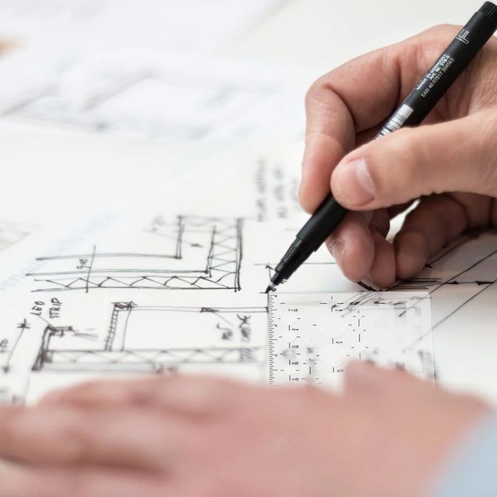 Circle Drafting Templates Stencil Measuring Tool Set 3 Pack