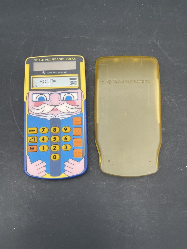 Texas Instruments Solar Little Professor Calculator Math Education Game TESTED