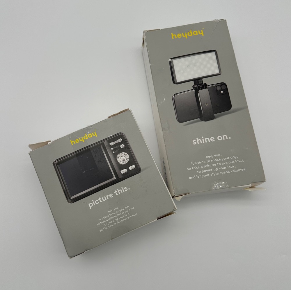 4K Digital Camera w LED Video Light Vlogging Starter Kit Basic Content Setup