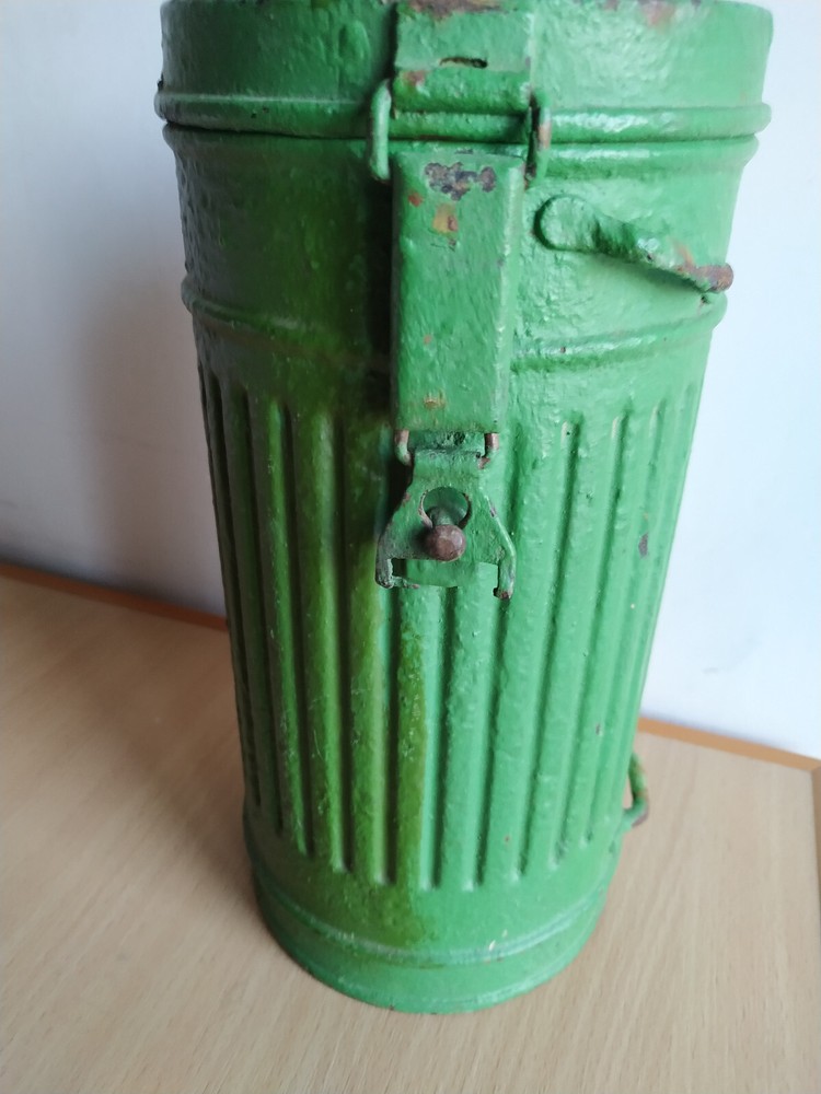 Оригинальный немецкий контейнер противогаз Вермахт танк WW2 газбак