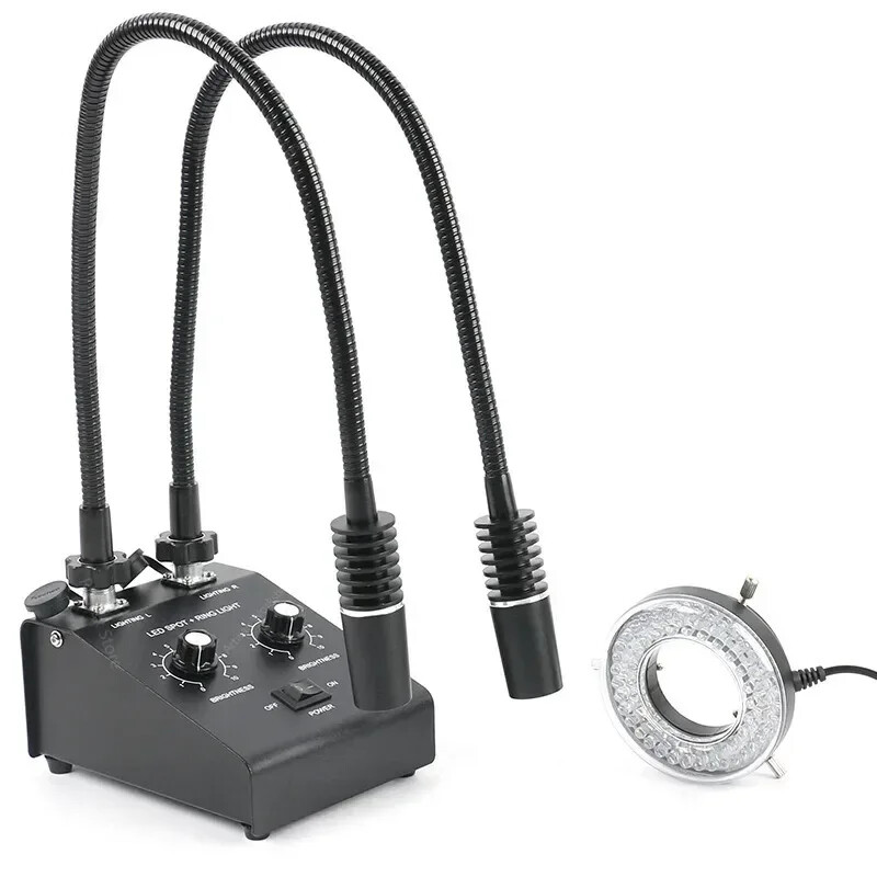 Gooseneck Light Body Microscope LED Twin Light Illumination Cold Light Source