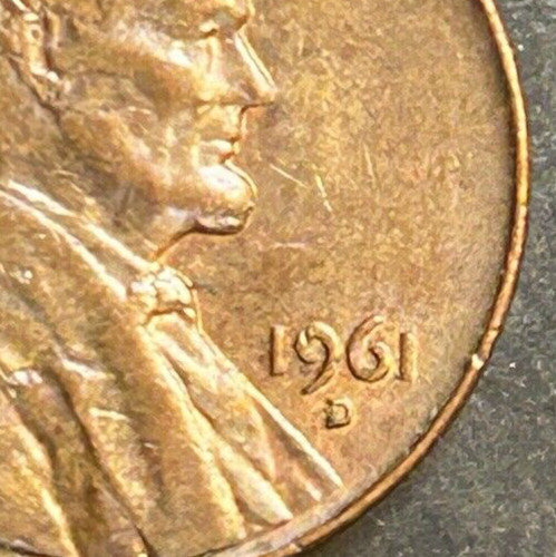 1961 D Lincoln Memorial Repunched Mint Mark
