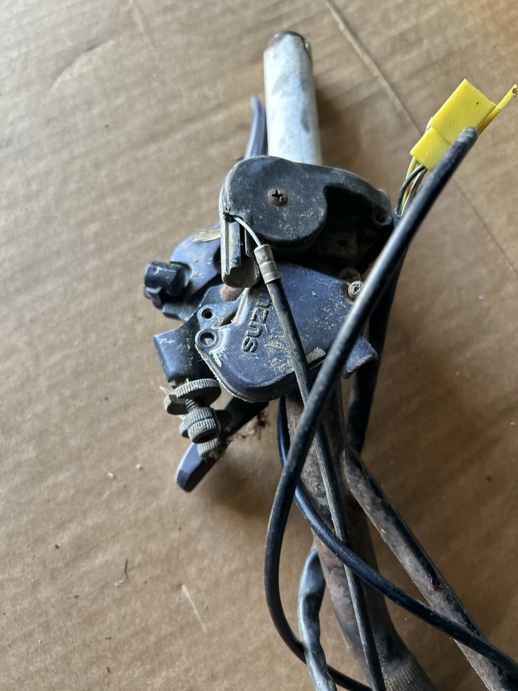 Suzuki Lt80 Handlebars And Switch Thumb Throttle Cable OEM Untested