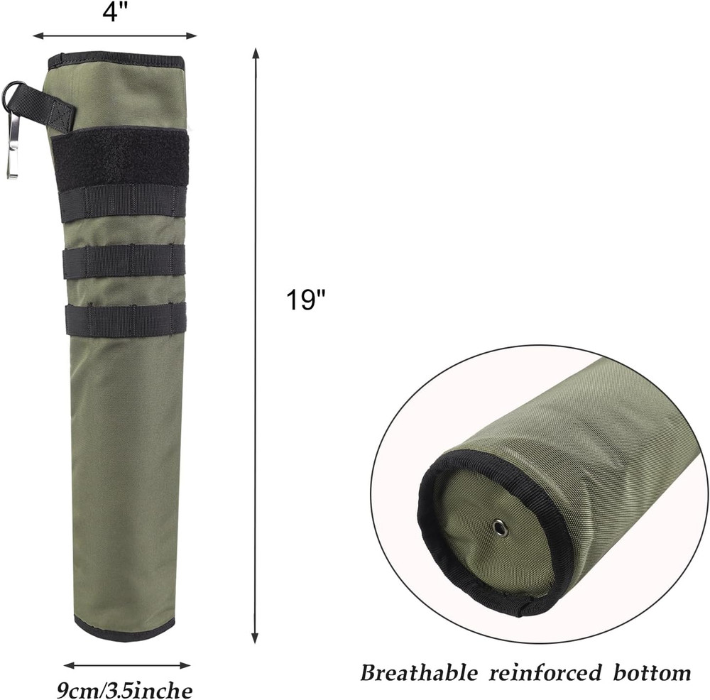 Archery Back Arrow Quiver Lightweight Foldable Hip Bag with Molle System