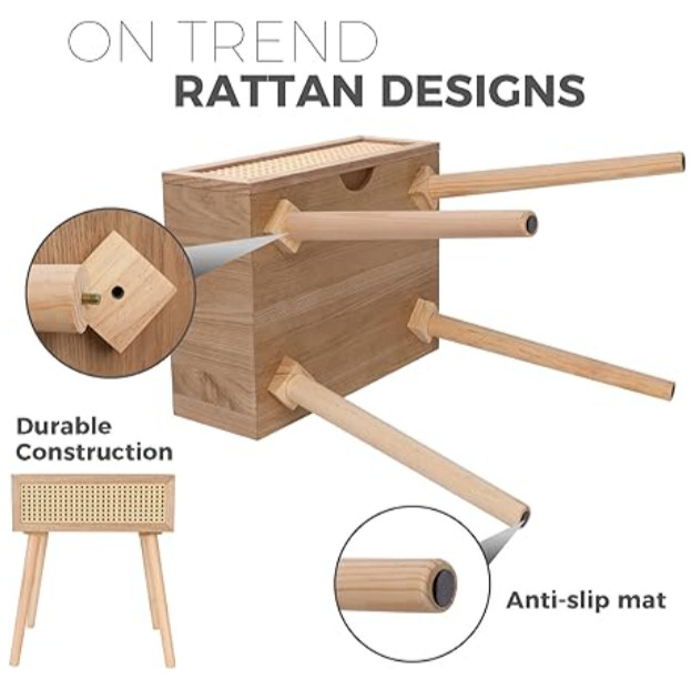 Rattan Nightstand