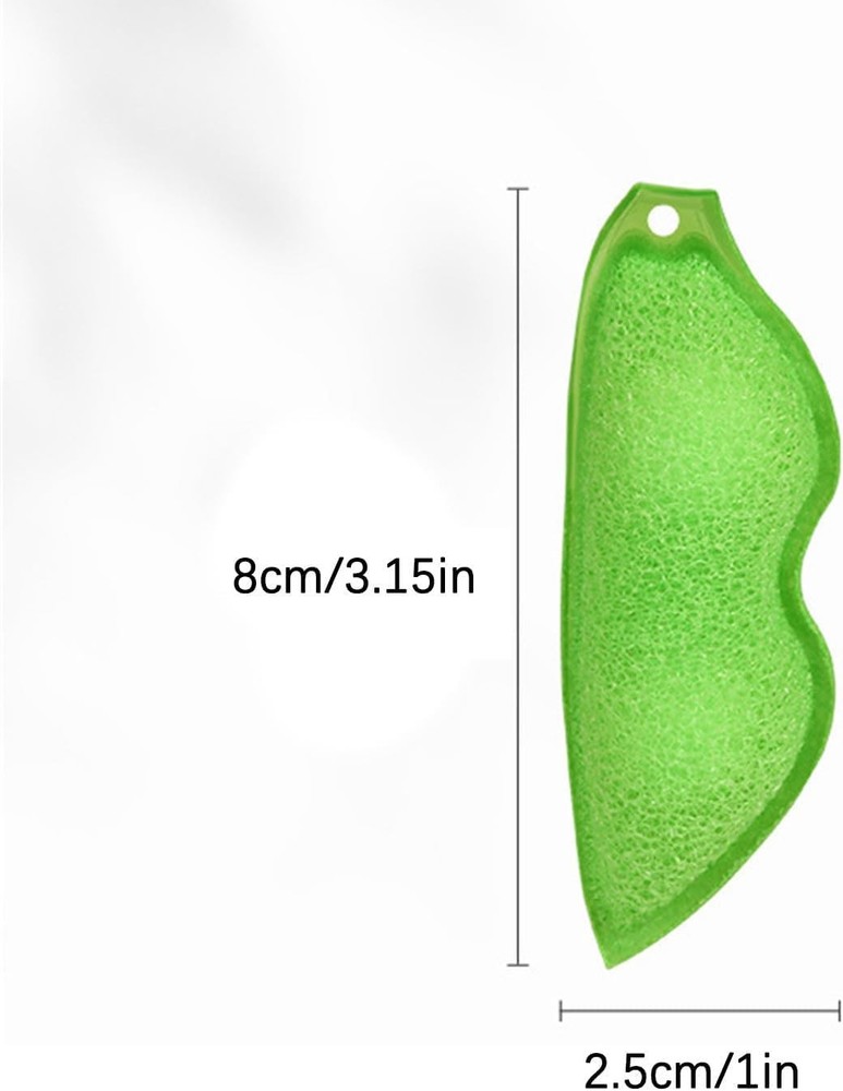 Multipurpose Bean Shaped Sponge Set - 3 Pack Bottle & Internal Cleaning Spong...