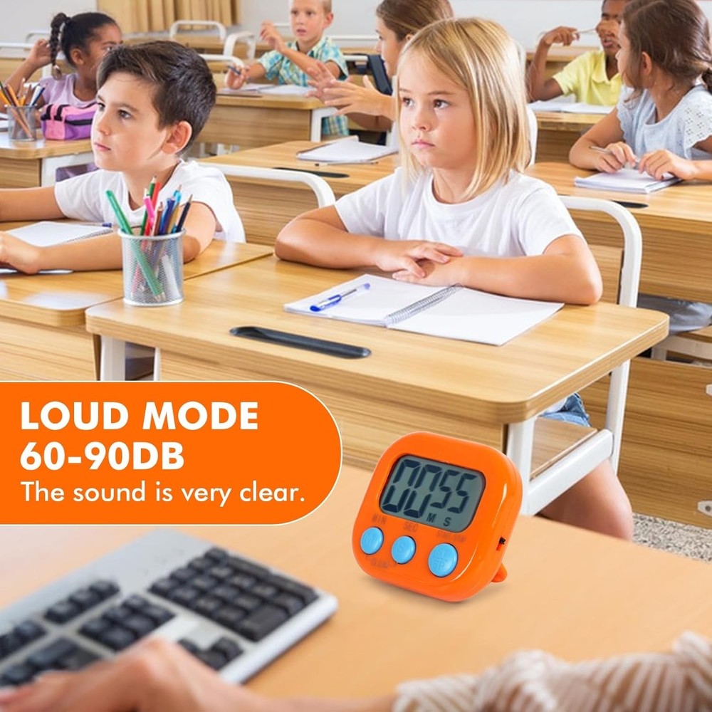 6 Pack Multi-Function Electronic Timer, Learning Management, Suitable for Kit...