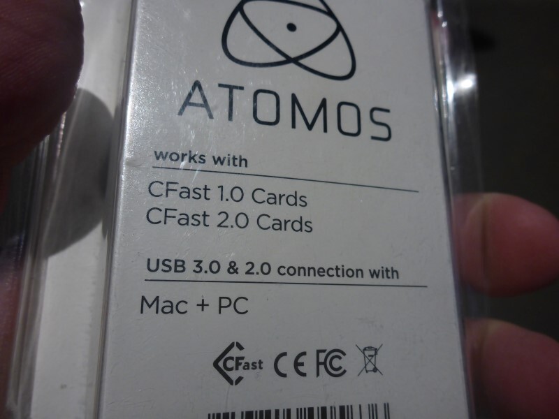 ATOMOS ORIG USB 3.0 CFAST CARD READER COMPACT FLASH. NEW 12 ONLY
