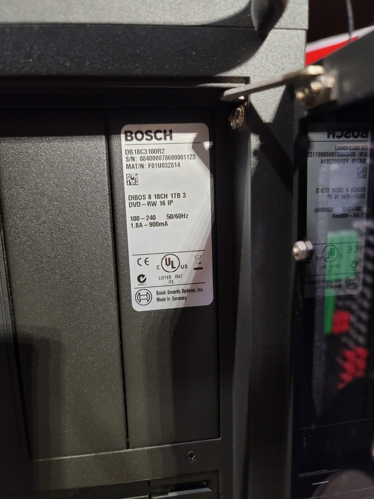 Bosch Digital Video Recorder(DB18C3100R2)