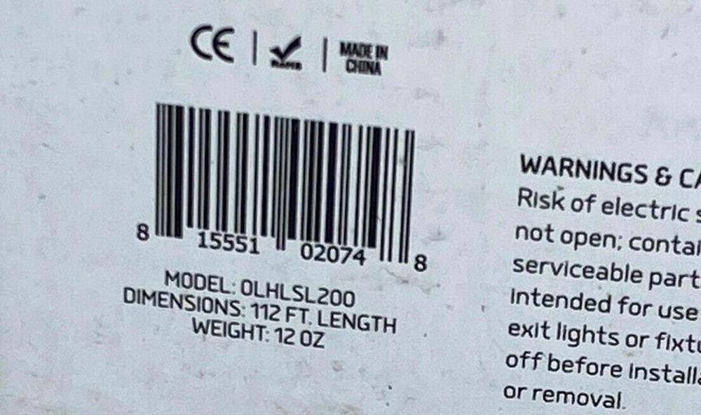 ORA LED Solar Powered String Lights with Automatic Sensor, Black, 112 Ft