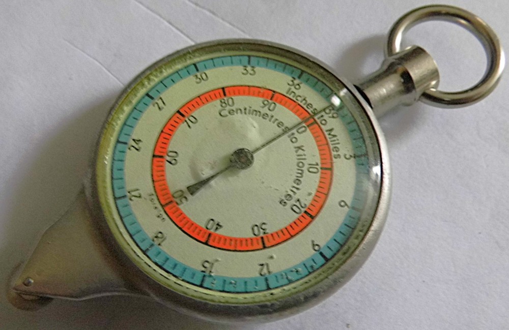 VINTAGE COMPASS & OPISOMETER IN LEATHER CASE