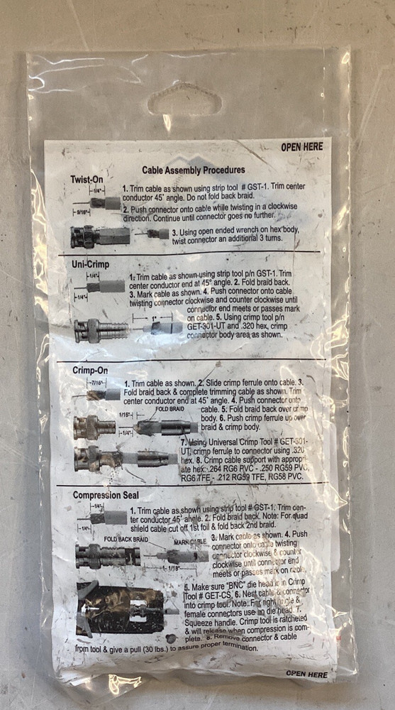 Gem Electronics BNC Splice Adapter Jack/Jack 10 Pack
