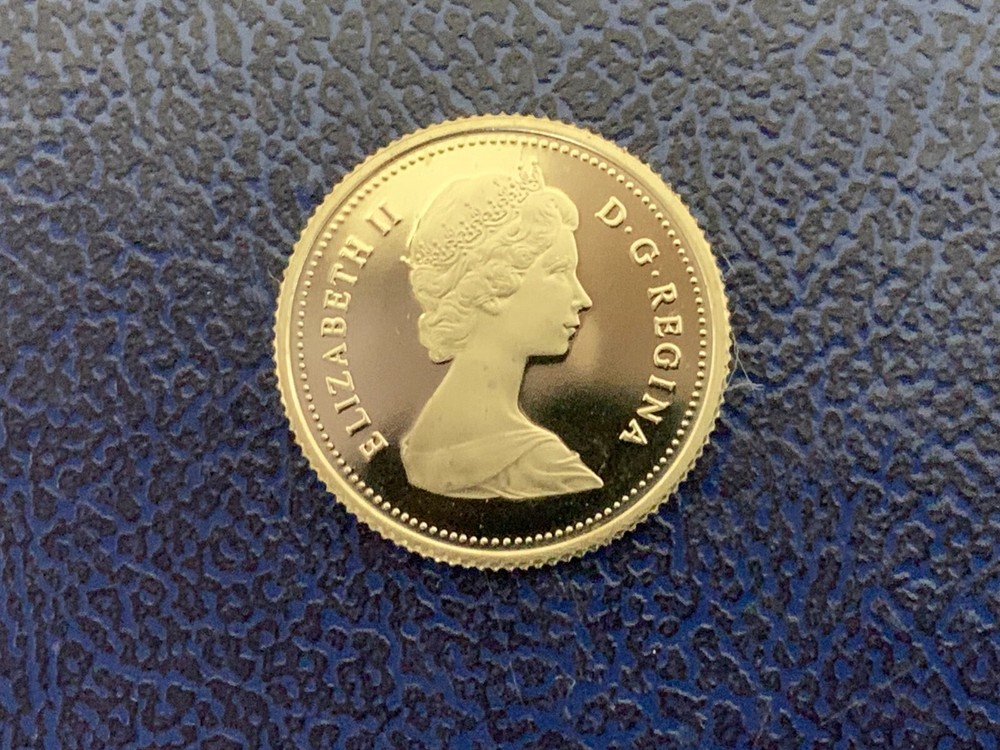 Canada 5 Cent 1982 Proof Coin-(TONED)-Uncirculated