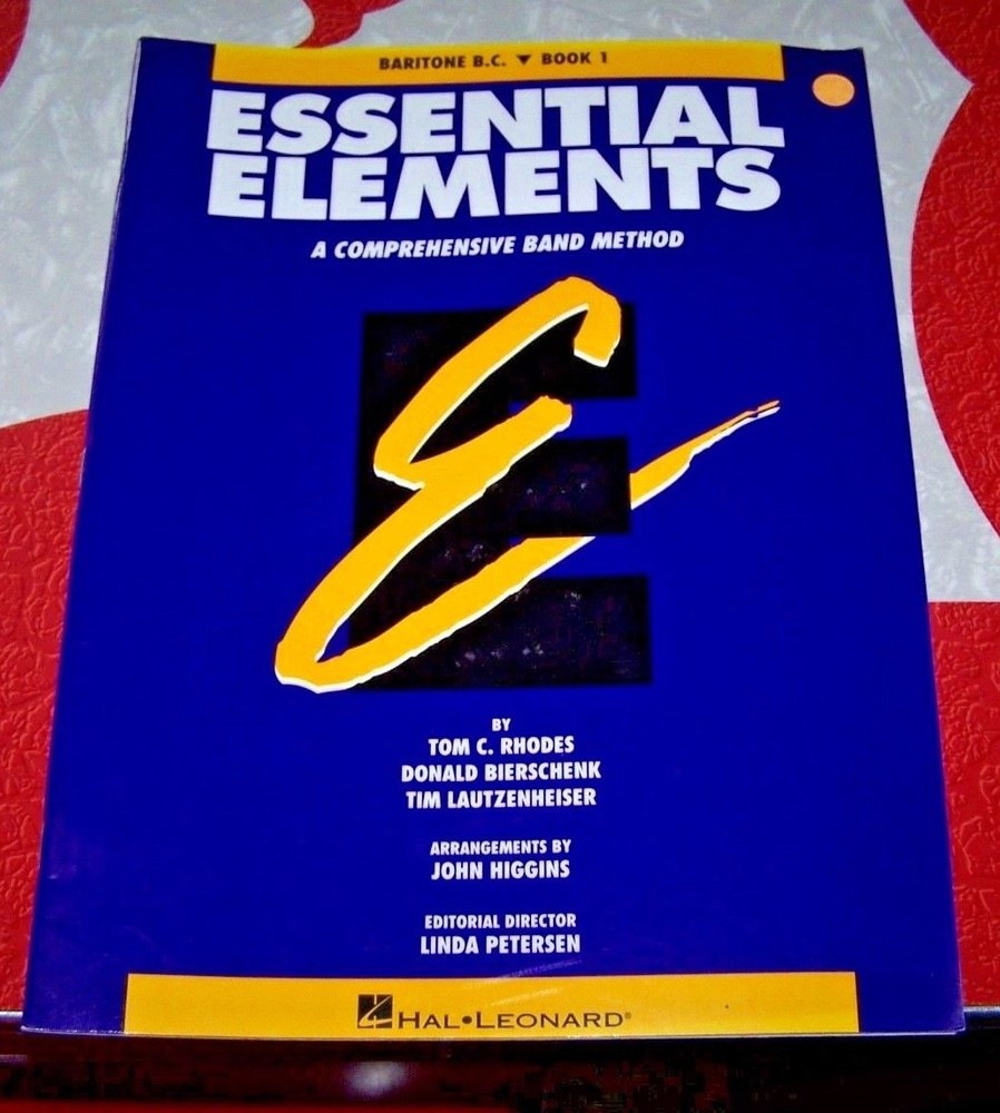 Essential Elements -  BARITONE BASS CLEF - Book 1