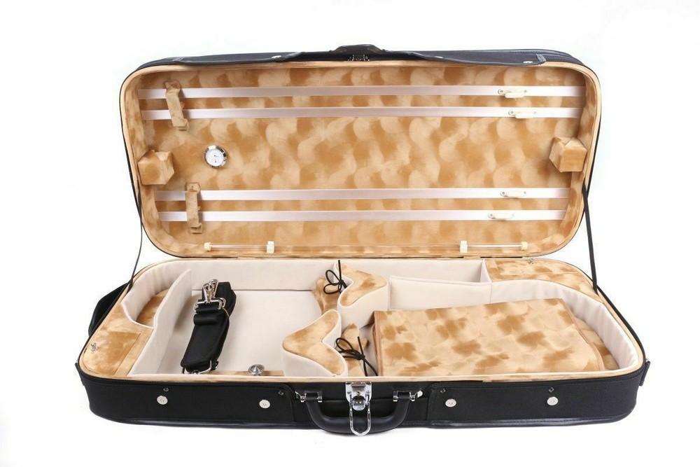Advanced Double Violin Case Viola Case wooden Struct Strong Adjustable Size