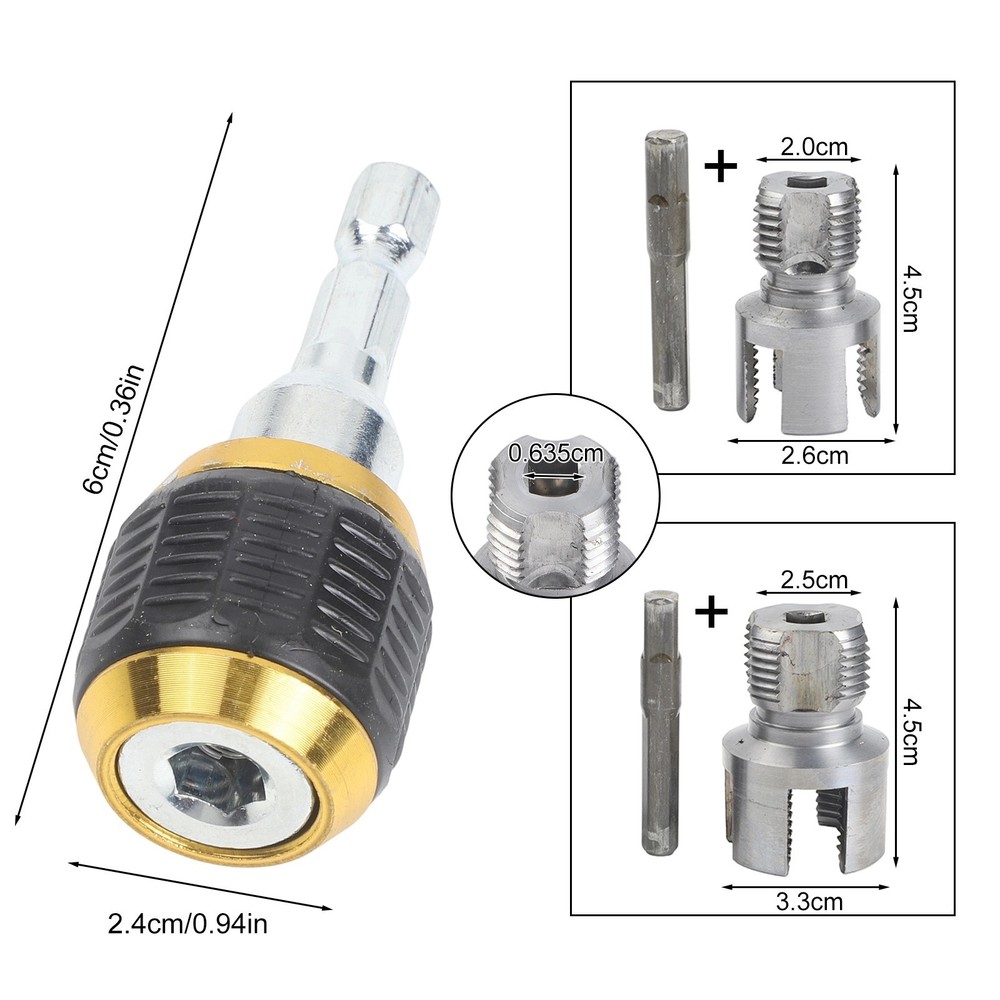 Water Pipe Thread Cutting Tool for 20MM 25MM Internal External Threads