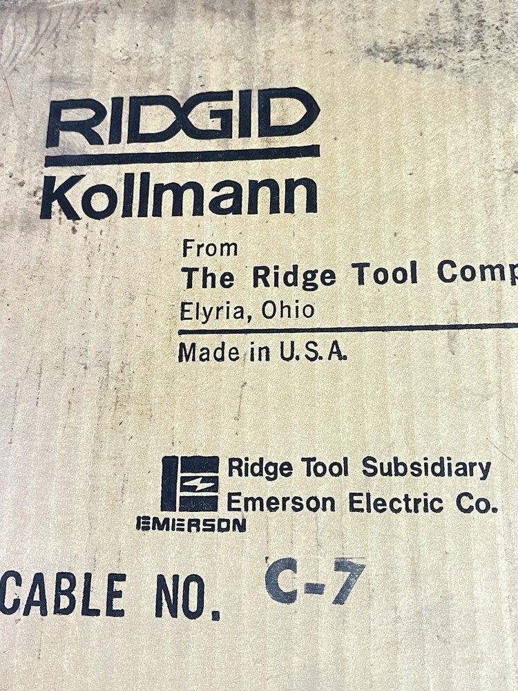 RIDGID C-7 heavy duty drain cleaning replacement cables Rusty