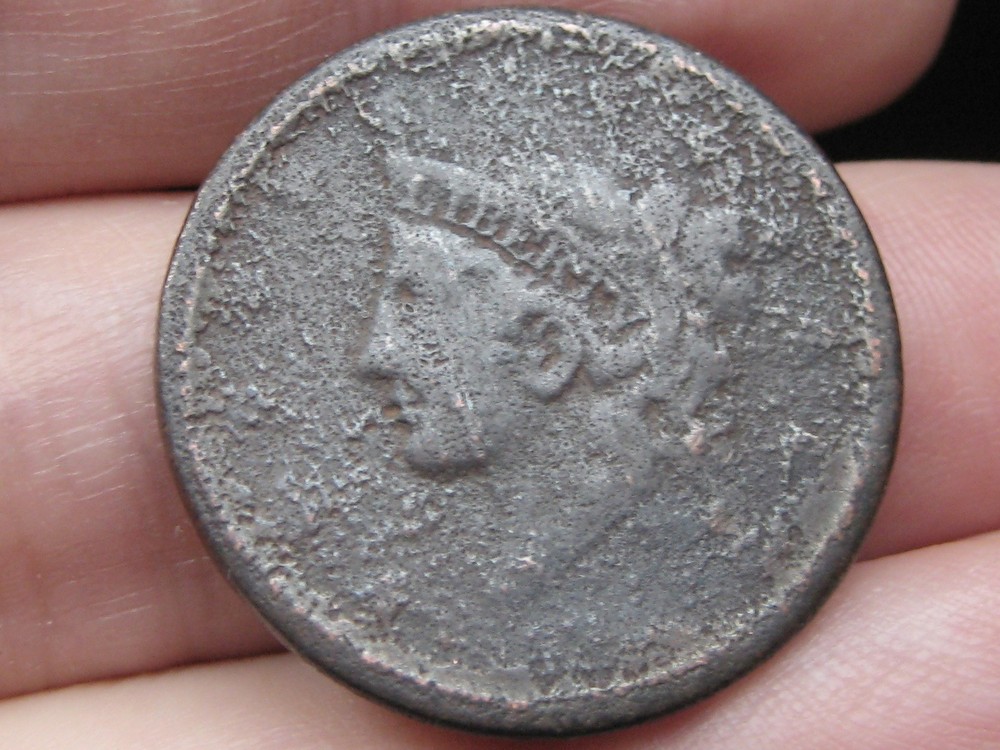 1835-1839 Matron Head Modified Large Cent Penny- Young Head