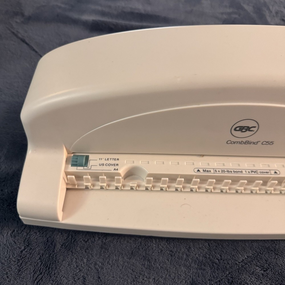 GBC CombBind C55 Spiral Binder Presentation Binding System With Combs