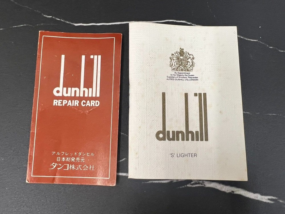 Working Dunhill Gas lighter Silver with box
