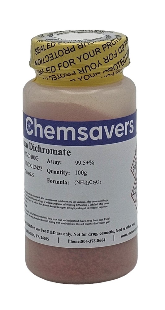 Ammonium Dichromate, ACS, 99.5+%, 100g