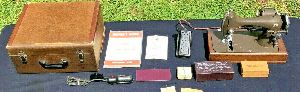 Montgomery Wards Model -R Vintage Sewing Machine