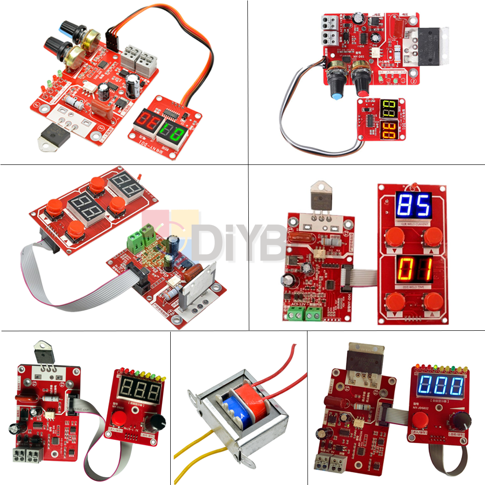 Digital 40A/100A Spot Welding Machine Time Controller Board+Power Transformer