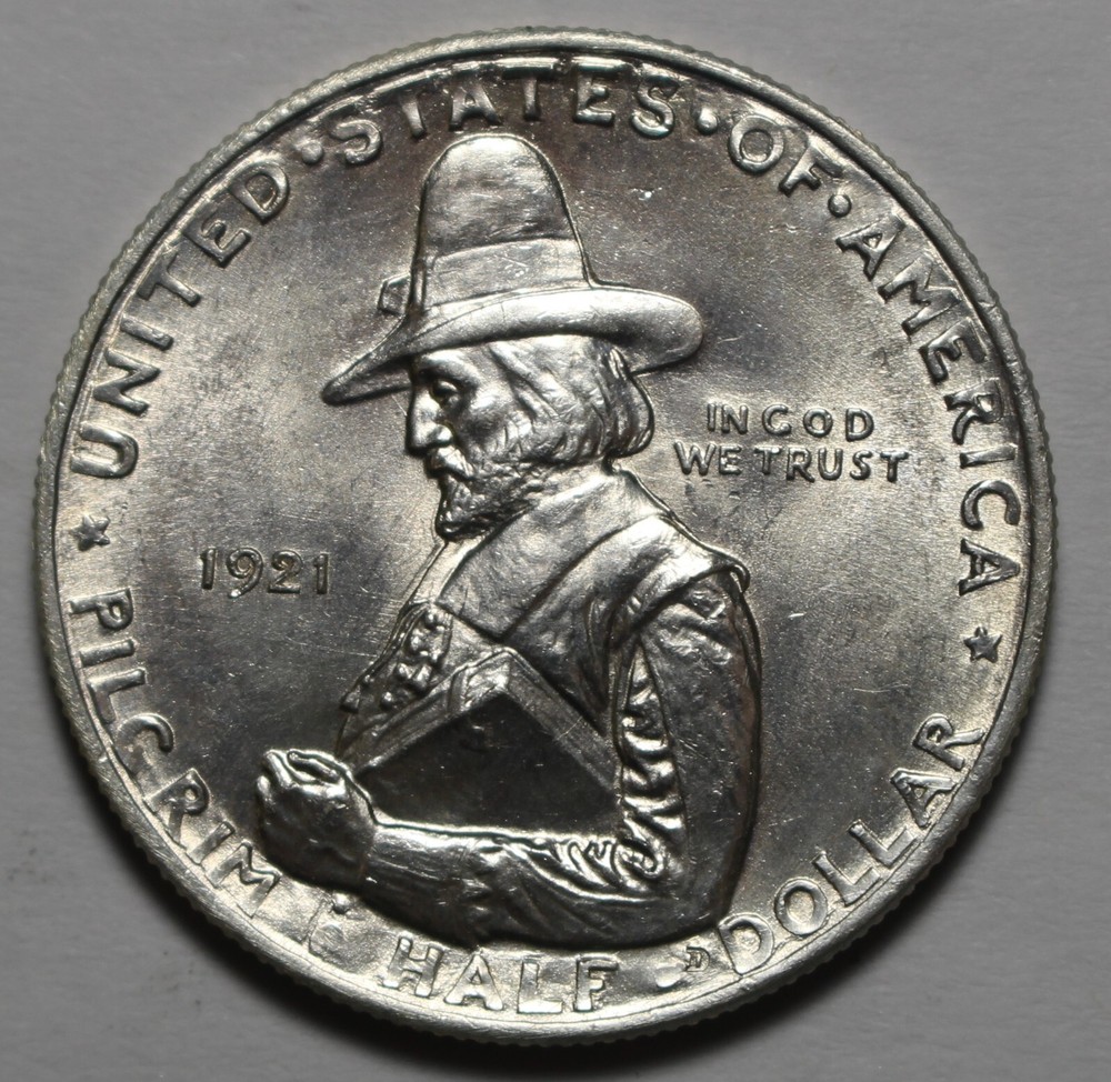 1921 Pilgrim Commemorative Half Dollar M516
