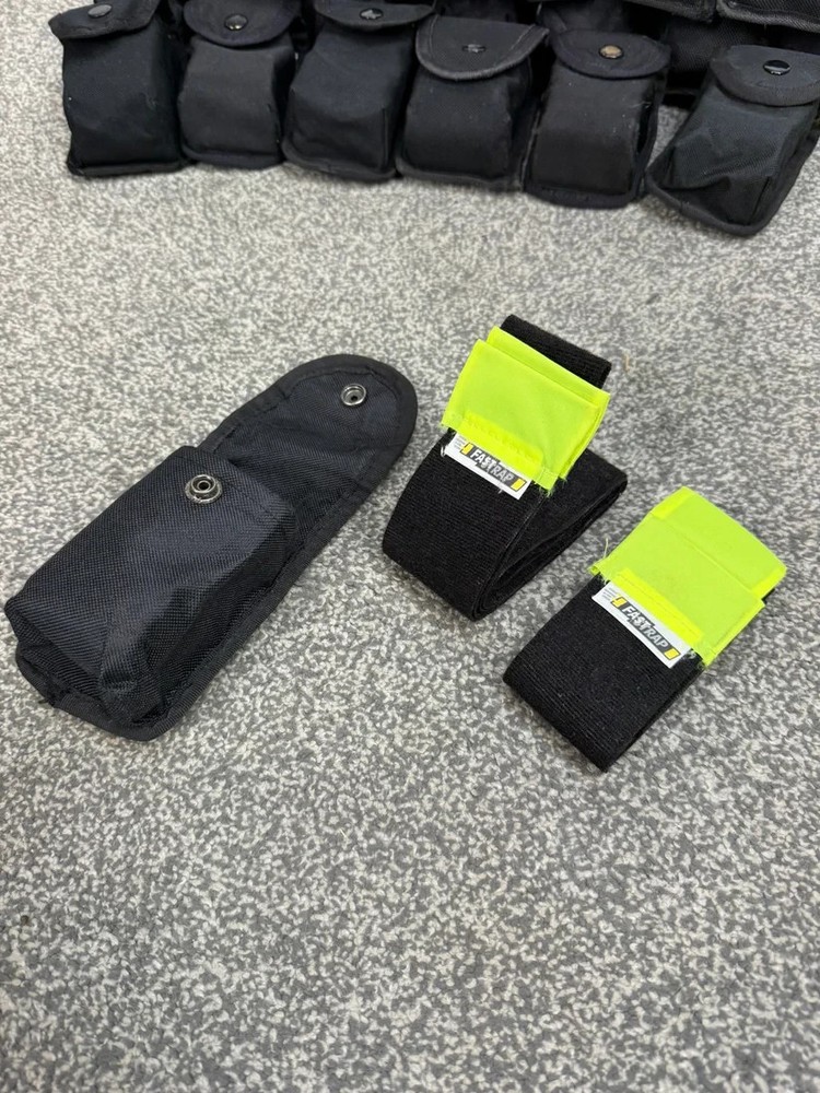 Fast Strap Leg Restraints & Belt Pouch Hook & Loop Handcuffs SIA Security