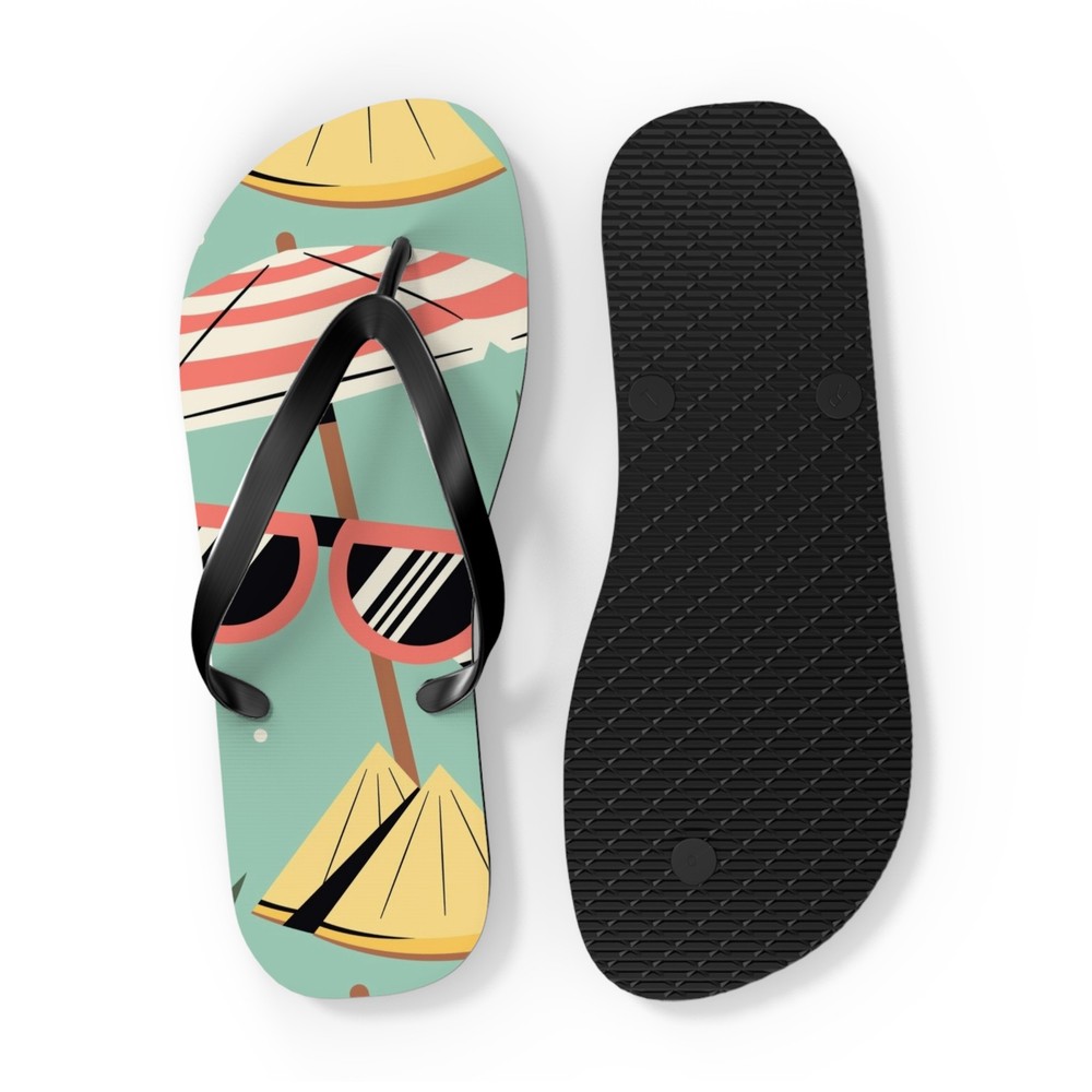 Beach Scene Flip Flops | Flip Flop Sandals