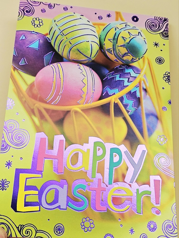 Happy Easter Greeting Card (incl. Envelope 5×7")