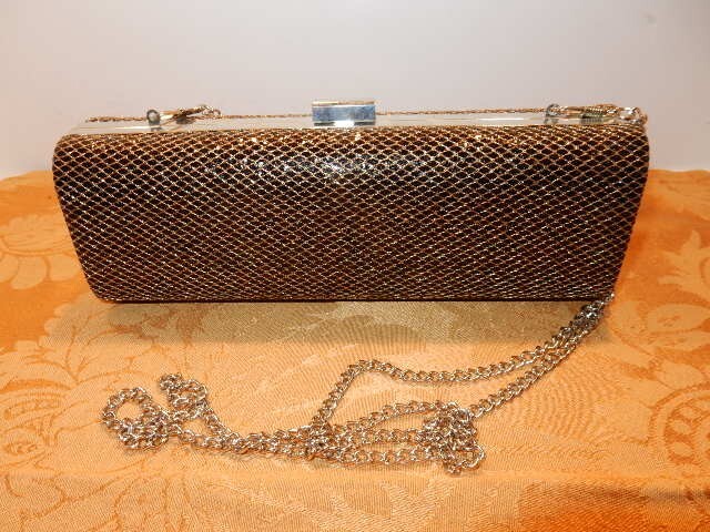 Gold Mesh Look Purse/Chain