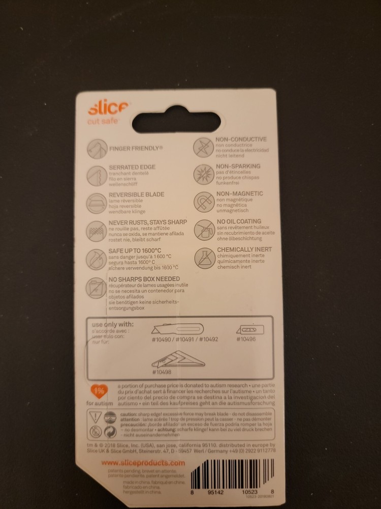 Slice 10523 Blade,General Purpose,Ceramic,Pk2