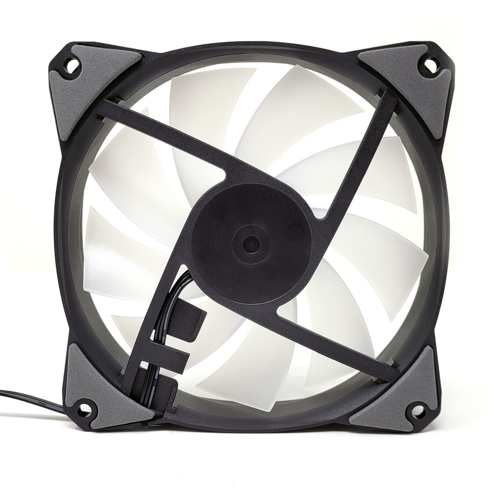 120mm Computer Case Fan LED, 3pin + Molex, LED Static Color Cooling, Cryo-PC