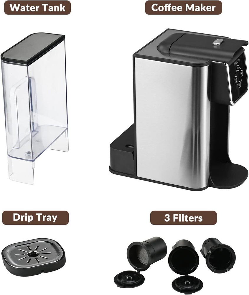 Coffee maker 3 in 1 Single cup coffee maker, instant coffee maker