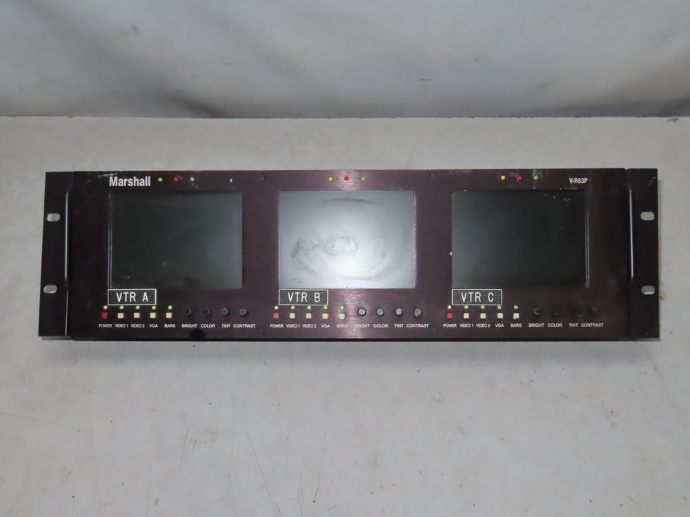 Marshall V-R53P Rack-Mounted Triple 5-Inch LCD Panel