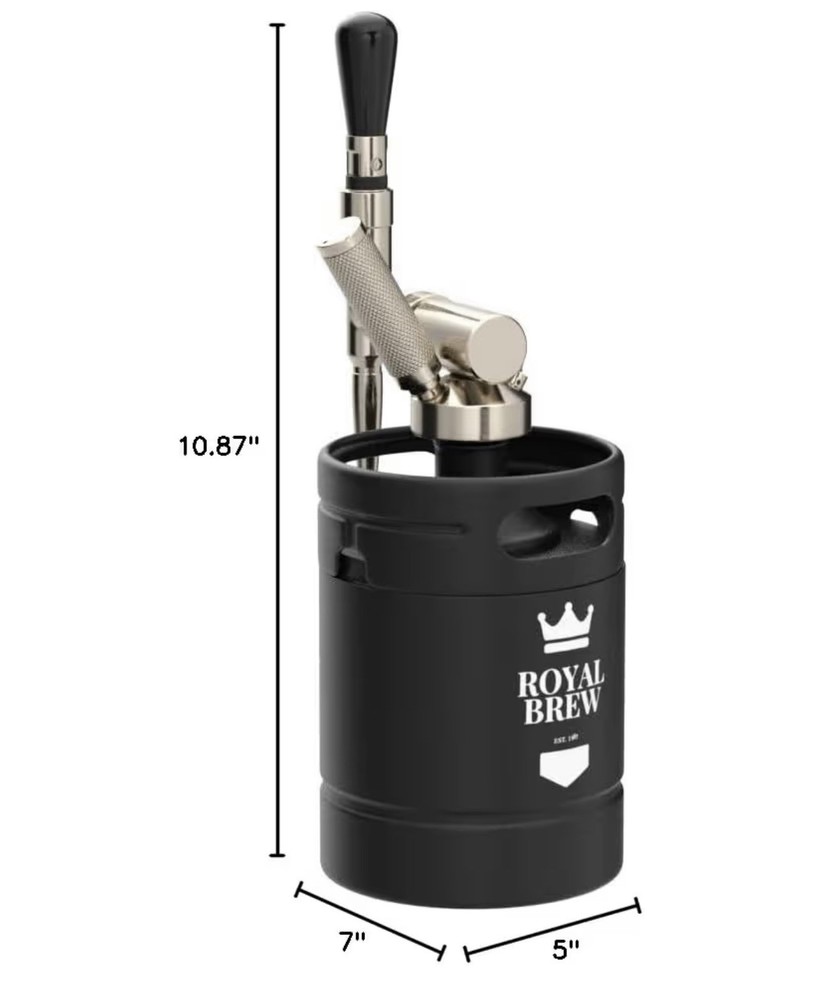 Royal Brew Nitro Cold Brew Coffee Maker Black