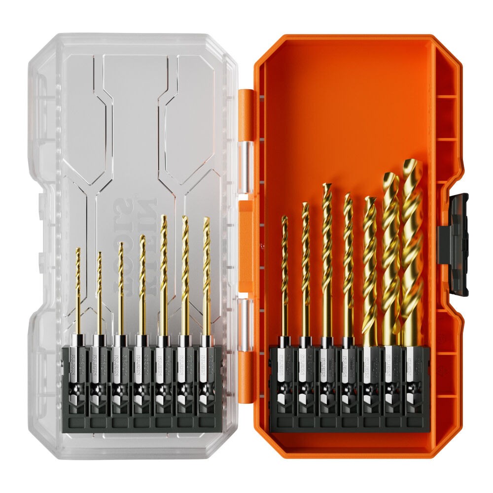 Klein Tools Titanium Drill Bit Set 14 Pieces