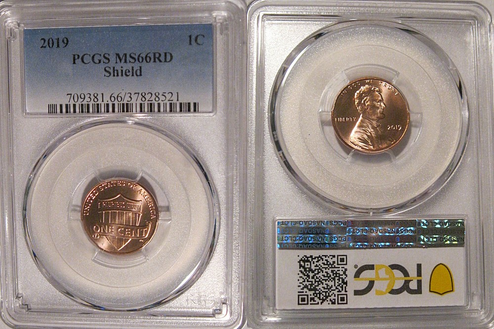 2019 P Lincoln SHIELD Cent 1c PCGS MS66RD