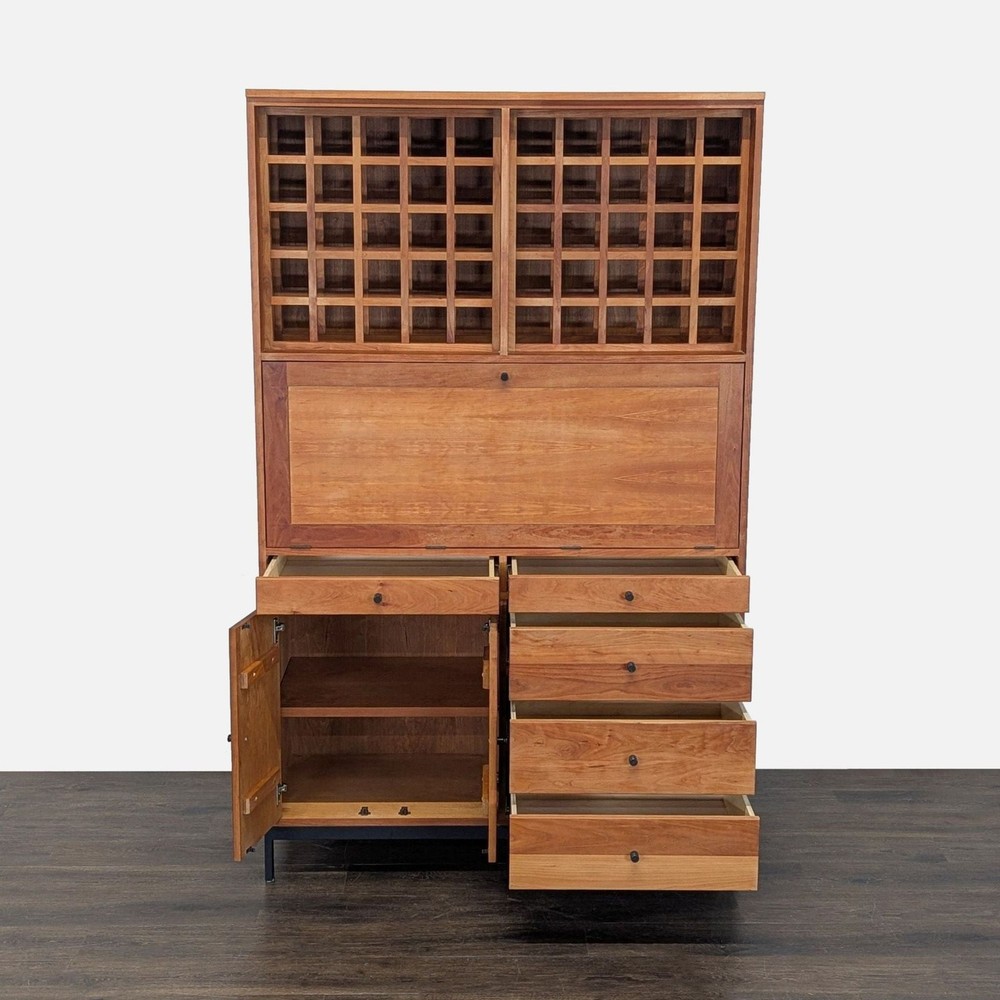 Room & Board Custom Bar Cabinet with Wine Rack