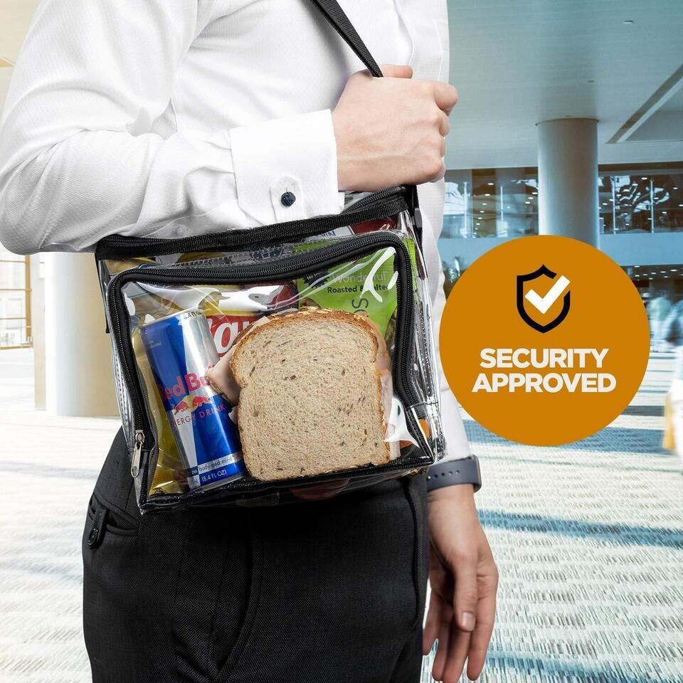 Stadium Approved Clear Tote Bag with Adjustable Strap