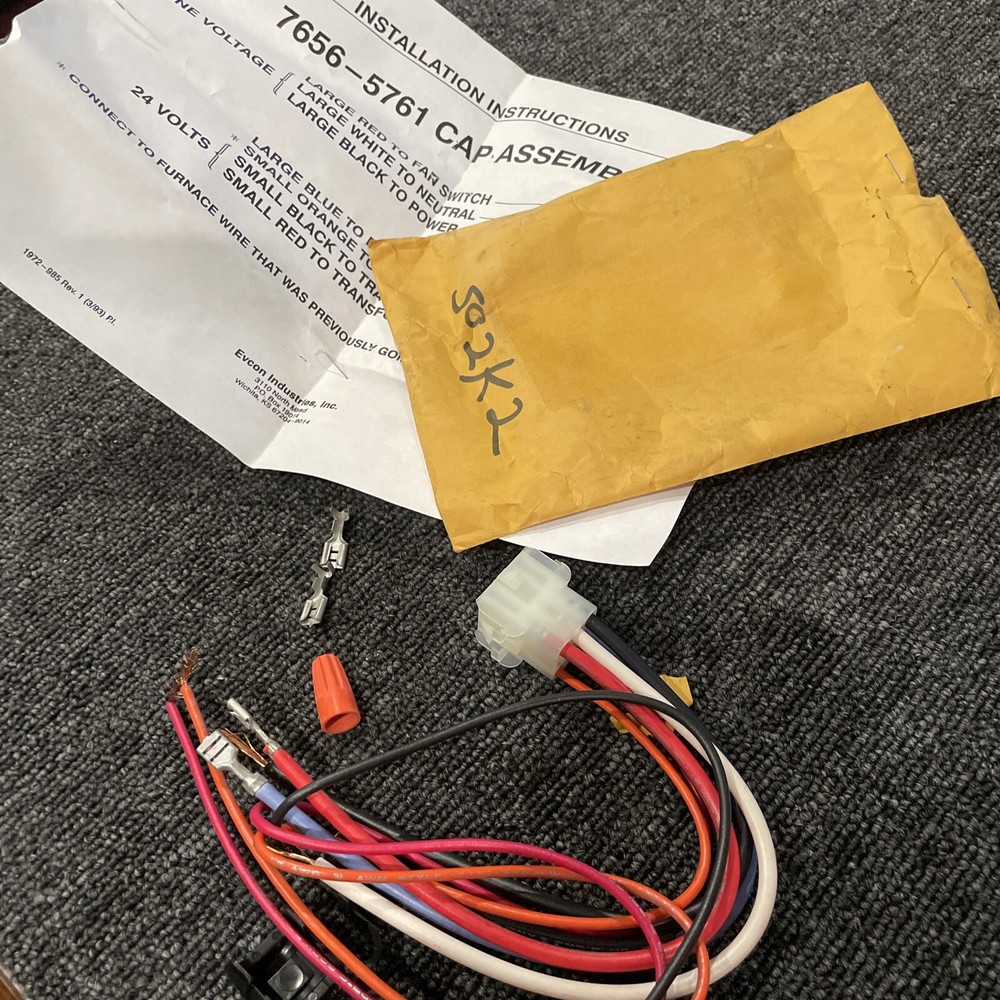 Evcon 7656-5761 Cap Assembly Model (z) 091697- FRM DP