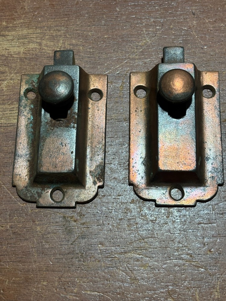 Pair Vintage Cupboard Door Latches