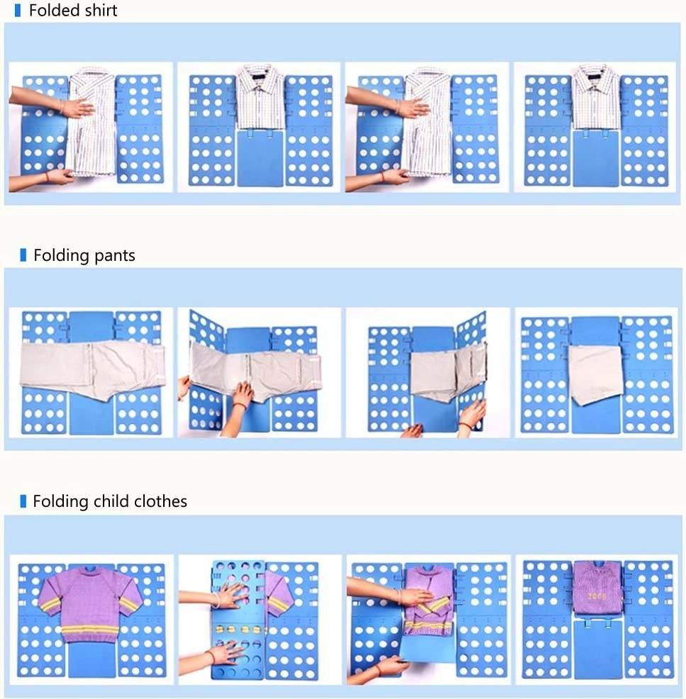 T Shirt Folder Clothes Folding Board Plastic Laundry Folder Home Storage Tool...