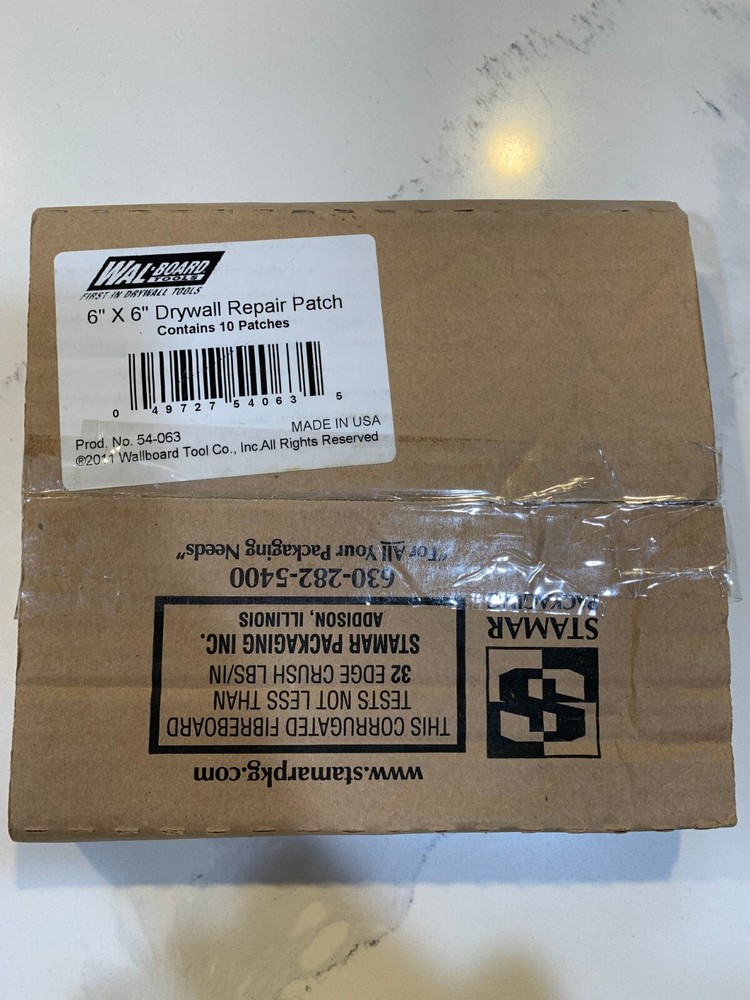 Wal Board Tools 6"x6" Drywall Repair Patch 8pc 54-063