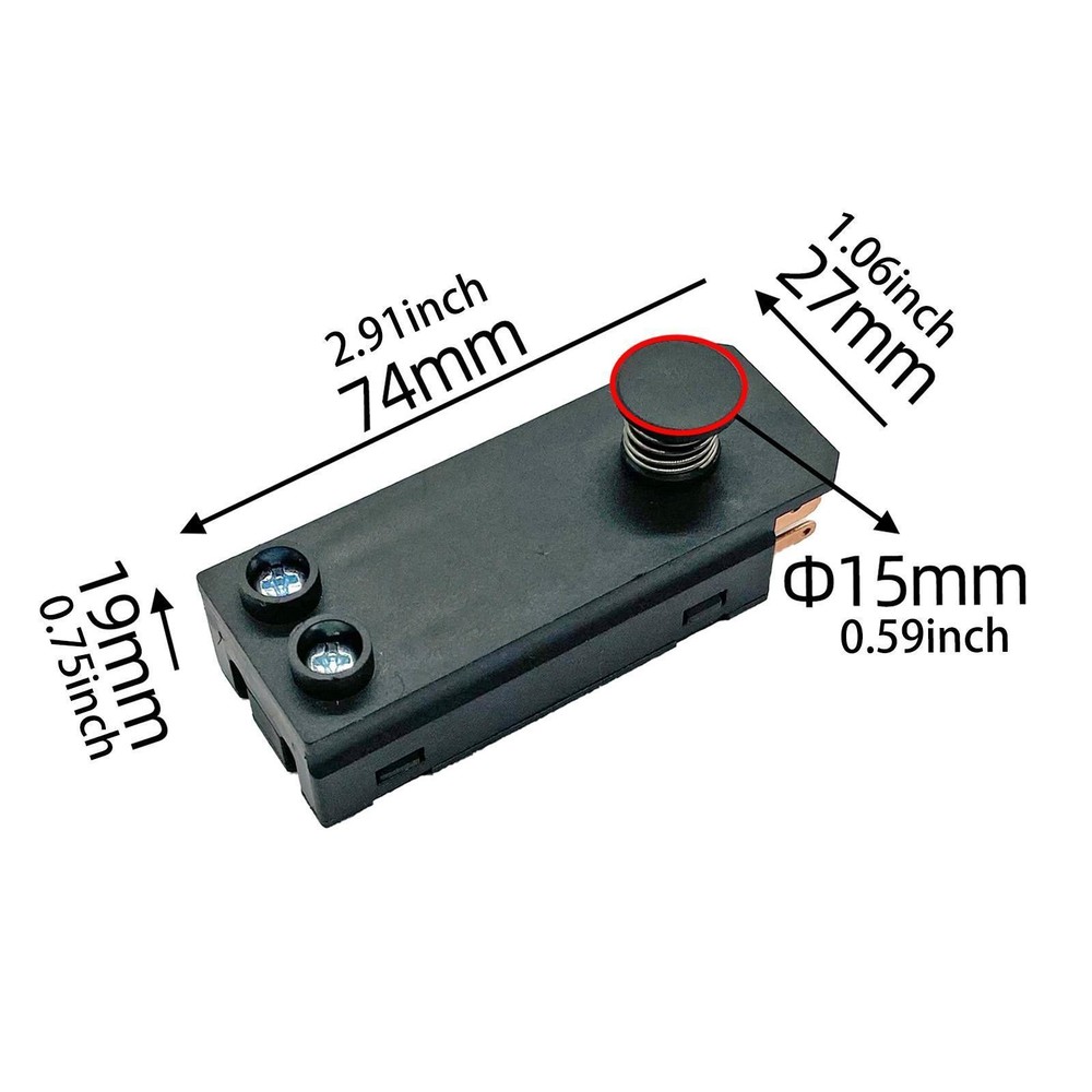 Power Switch Assy Speed Control Switch Easy to Replace on/Off Trigger Button