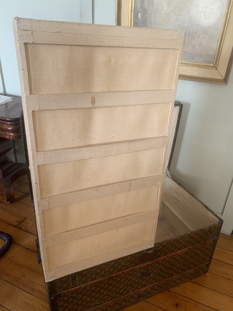 Louis Vuitton Monogram canvas steamer trunk