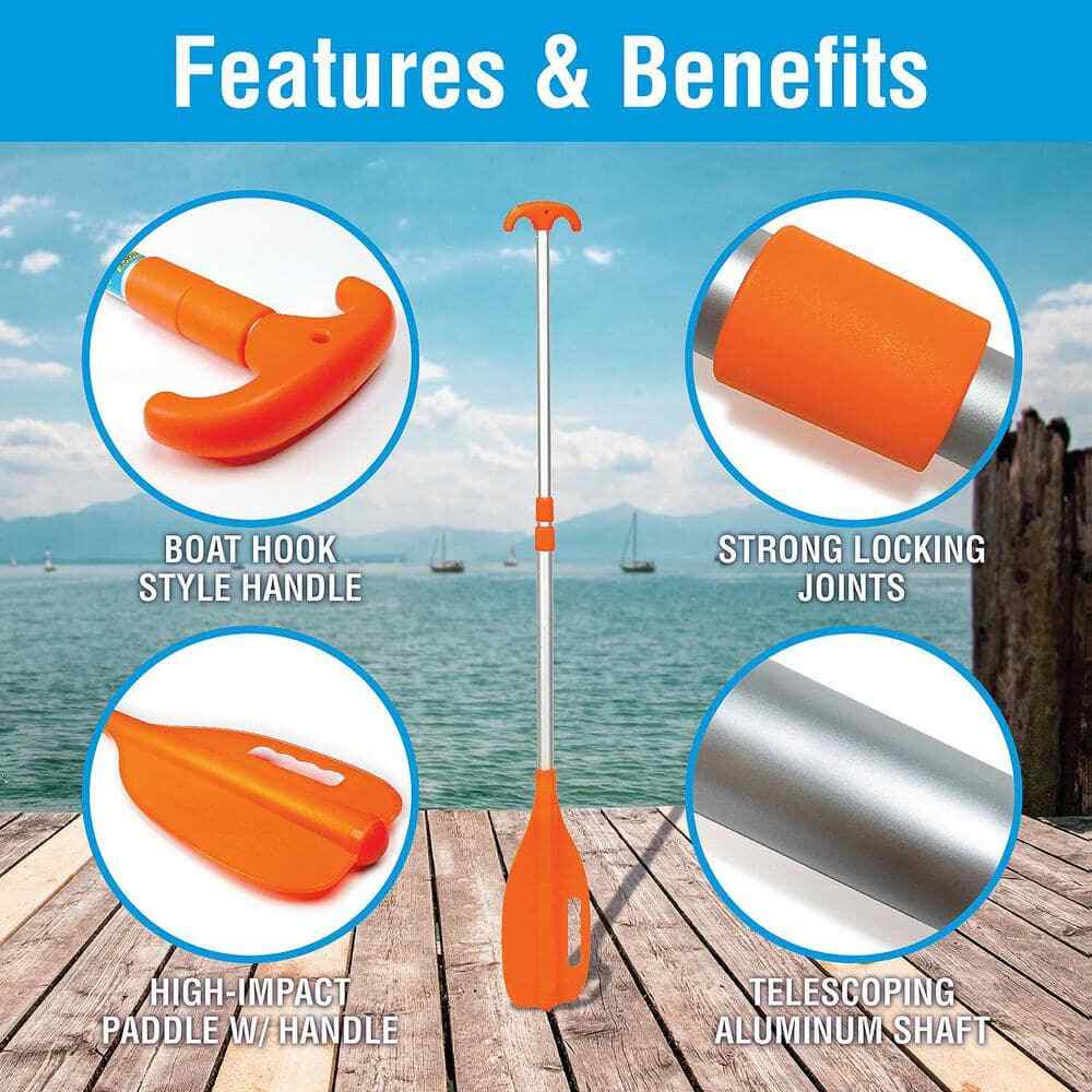 72 in. Telescoping Paddle Orange